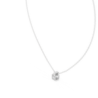 Quadrelle East-West Emerald Cut Lab Grown Diamond Solitaire Pendant