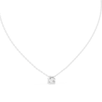 Quadrelle East-West Emerald Cut Lab Grown Diamond Solitaire Pendant