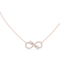 Amarisse Twin Pear Infinity Lab Grown Diamond Necklace