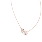 Amarisse Twin Pear Infinity Lab Grown Diamond Necklace