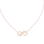 Amarisse Twin Pear Infinity Lab Grown Diamond Necklace