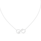 Amarisse Twin Pear Infinity Lab Grown Diamond Necklace