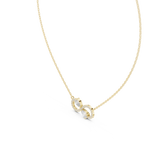 Amarisse Twin Pear Infinity Lab Grown Diamond Necklace