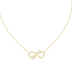 Amarisse Twin Pear Infinity Lab Grown Diamond Necklace