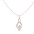 Evanthe Infinity Pavé Pear Cluster Lab Grown Diamond Pendant Necklace