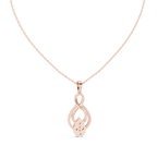 Evanthe Infinity Pavé Pear Cluster Lab Grown Diamond Pendant Necklace