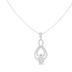 Evanthe Infinity Pavé Pear Cluster Lab Grown Diamond Pendant Necklace