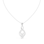 Evanthe Infinity Pavé Pear Cluster Lab Grown Diamond Pendant Necklace
