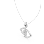 Ilvara Floral Evil Eye Lab Grown Diamond Pendant Necklace