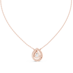 Luxuriöser Teardrop-Diamant-Anhänger mit Halo-Design