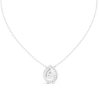 Luxuriöser Teardrop-Diamant-Anhänger mit Halo-Design