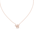 Trinelle Mixed Shape Three Stone Lab Grown Diamond Pendant Necklace