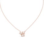 Trinelle Mixed Shape Three Stone Lab Grown Diamond Pendant Necklace