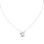 Trinelle Mixed Shape Three Stone Lab Grown Diamond Pendant Necklace