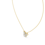 Trinelle Mixed Shape Three Stone Lab Grown Diamond Pendant Necklace