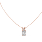 Radiavelle Radiant Cut Solitaire Lab Grown Diamond Pendant Necklace