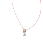 Radiavelle Radiant Cut Solitaire Lab Grown Diamond Pendant Necklace