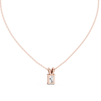 Radiavelle Radiant Cut Solitaire Lab Grown Diamond Pendant Necklace