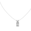 Radiavelle Radiant Cut Solitaire Lab Grown Diamond Pendant Necklace