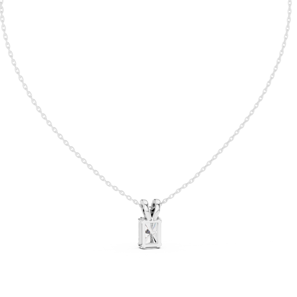 Radiavelle Radiant Cut Solitaire Lab Grown Diamond Pendant Necklace