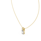 Radiavelle Radiant Cut Solitaire Lab Grown Diamond Pendant Necklace