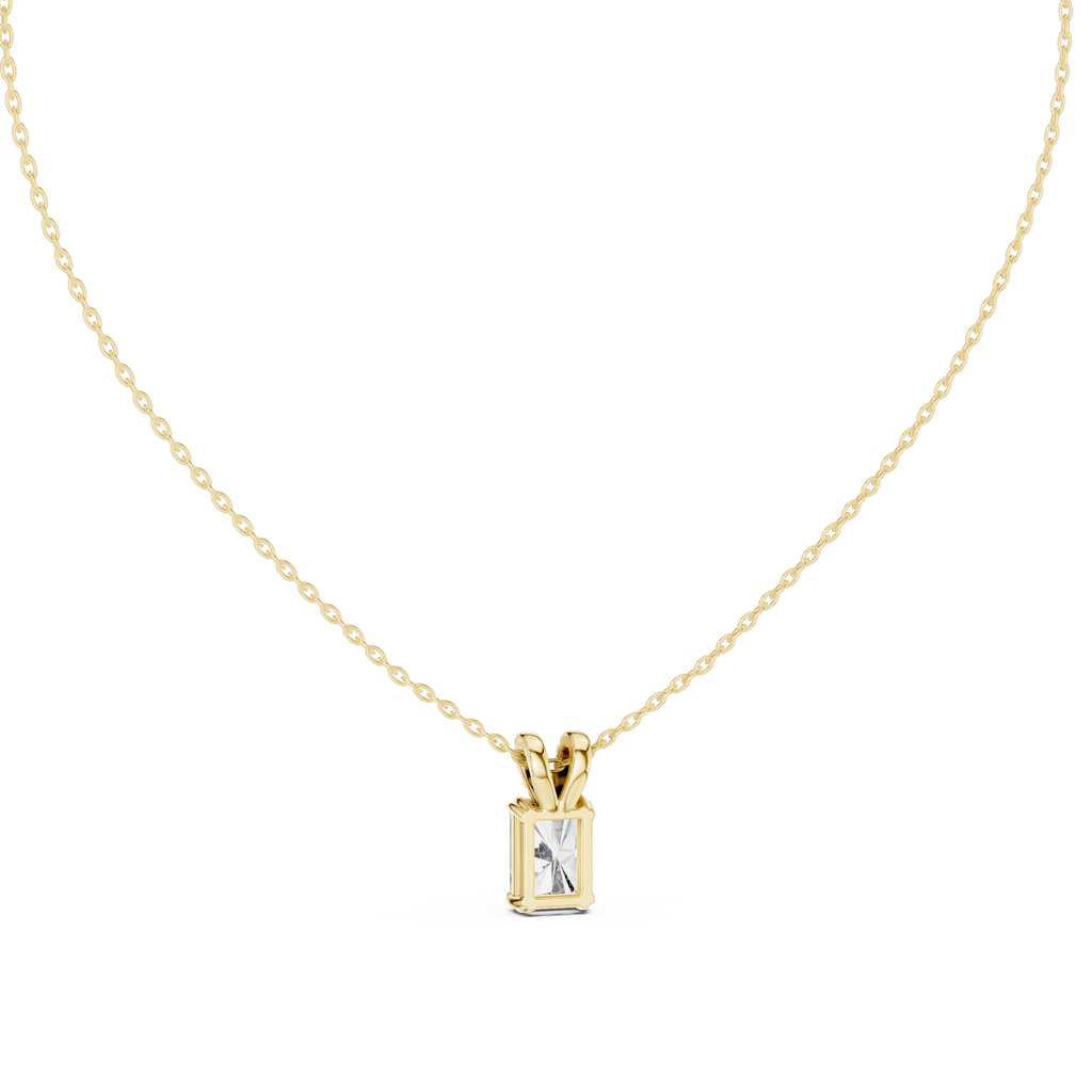 Radiavelle Radiant Cut Solitaire Lab Grown Diamond Pendant Necklace