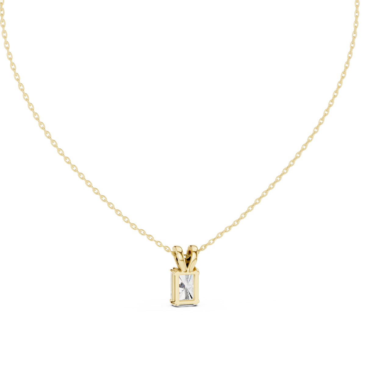 Radiavelle Radiant Cut Solitaire Lab Grown Diamond Pendant Necklace