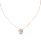 Ovalisse Oval Cut Halo Lab Grown Diamond Pendant Necklace