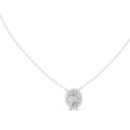 Ovalisse Oval Cut Halo Lab Grown Diamond Pendant Necklace