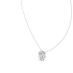 Ovalisse Oval Cut Halo Lab Grown Diamond Pendant Necklace