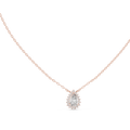 Auravelle Pear Cut Halo Lab Grown Diamond Pendant Necklace