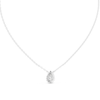 Auravelle Pear Cut Halo Lab Grown Diamond Pendant Necklace