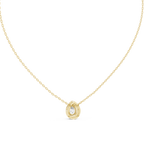 Pearelle Pear Cut Teardrop Halo Lab Grown Diamond Pendant Necklace