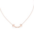 Sorrisa Curved Bar Pavé Lab Grown Diamond Smile Necklace