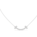 Sorrisa Curved Bar Pavé Lab Grown Diamond Smile Necklace
