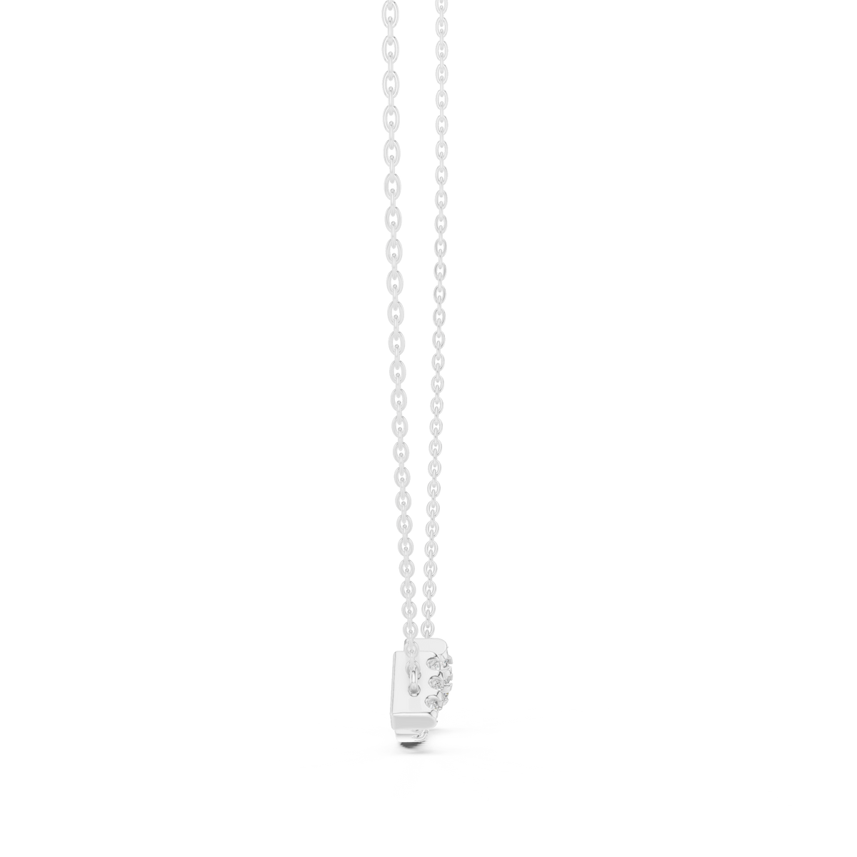 Sorrisa Curved Bar Pavé Lab Grown Diamond Smile Necklace