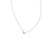 Trisolle East West Oval and Pear Three Stone Lab Grown Diamond Station Necklace