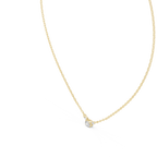 Trisolle East West Oval and Pear Three Stone Lab Grown Diamond Station Necklace