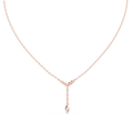 Lariella Chevron Diamond Y Drop Lariat Necklace with Marquise Diamond