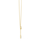 Lariella Chevron Diamond Y Drop Lariat Necklace with Marquise Diamond