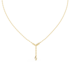 Lariella Chevron Diamond Y Drop Lariat Necklace with Marquise Diamond