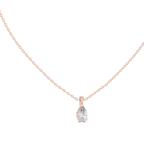 Gouttelle Pear Cut Teardrop Lab Grown Diamond Solitaire Pendant