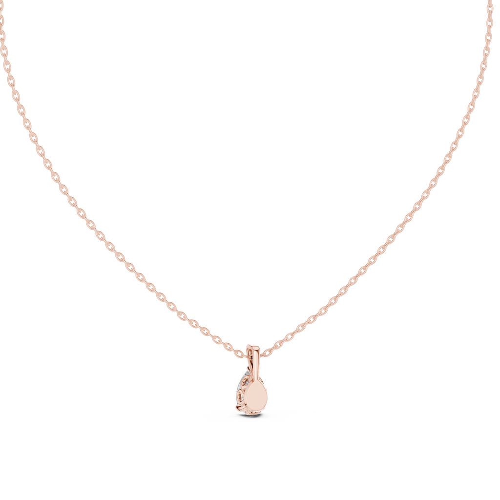 Gouttelle Pear Cut Teardrop Lab Grown Diamond Solitaire Pendant