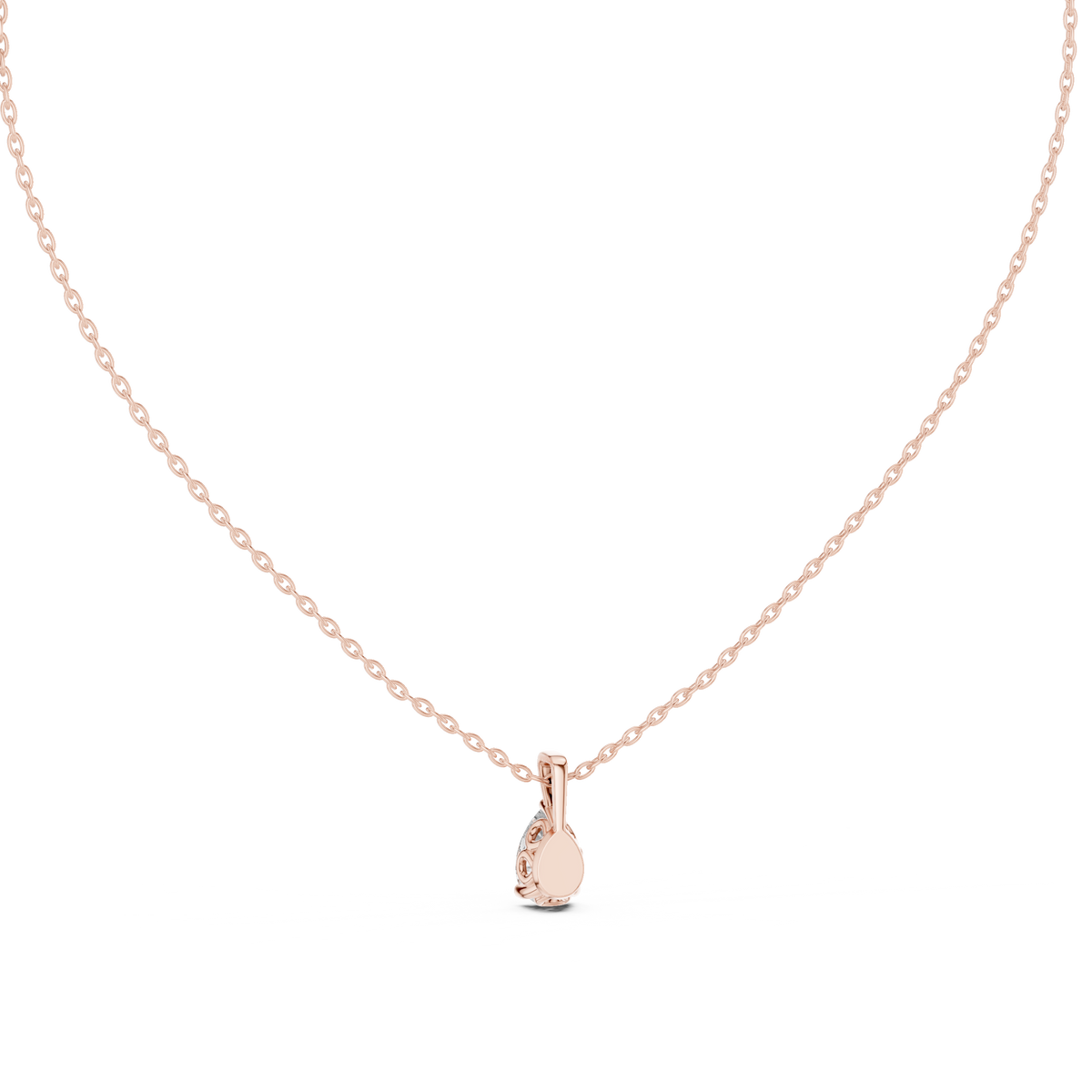Gouttelle Pear Cut Teardrop Lab Grown Diamond Solitaire Pendant