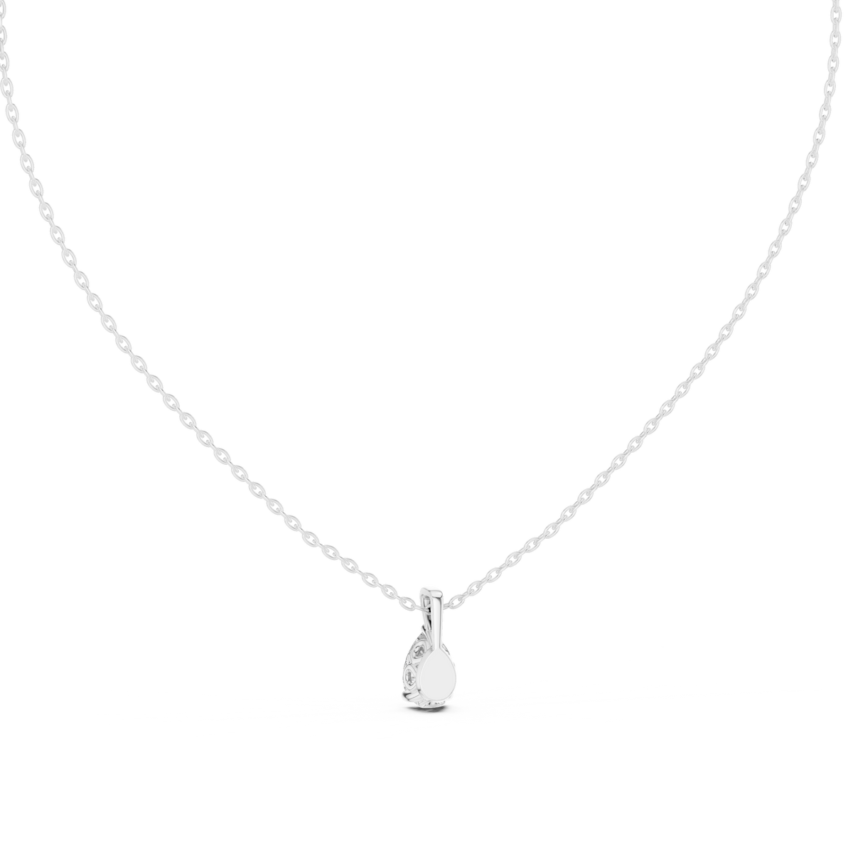 Gouttelle Pear Cut Teardrop Lab Grown Diamond Solitaire Pendant