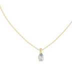 Gouttelle Pear Cut Teardrop Lab Grown Diamond Solitaire Pendant