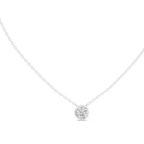 Rosevelle Petal Setting Round Brilliant Lab Grown Diamond Solitaire Necklace