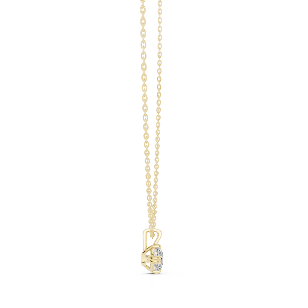 Luxuriöser Teardrop-Diamant-Anhänger mit Halo-Design