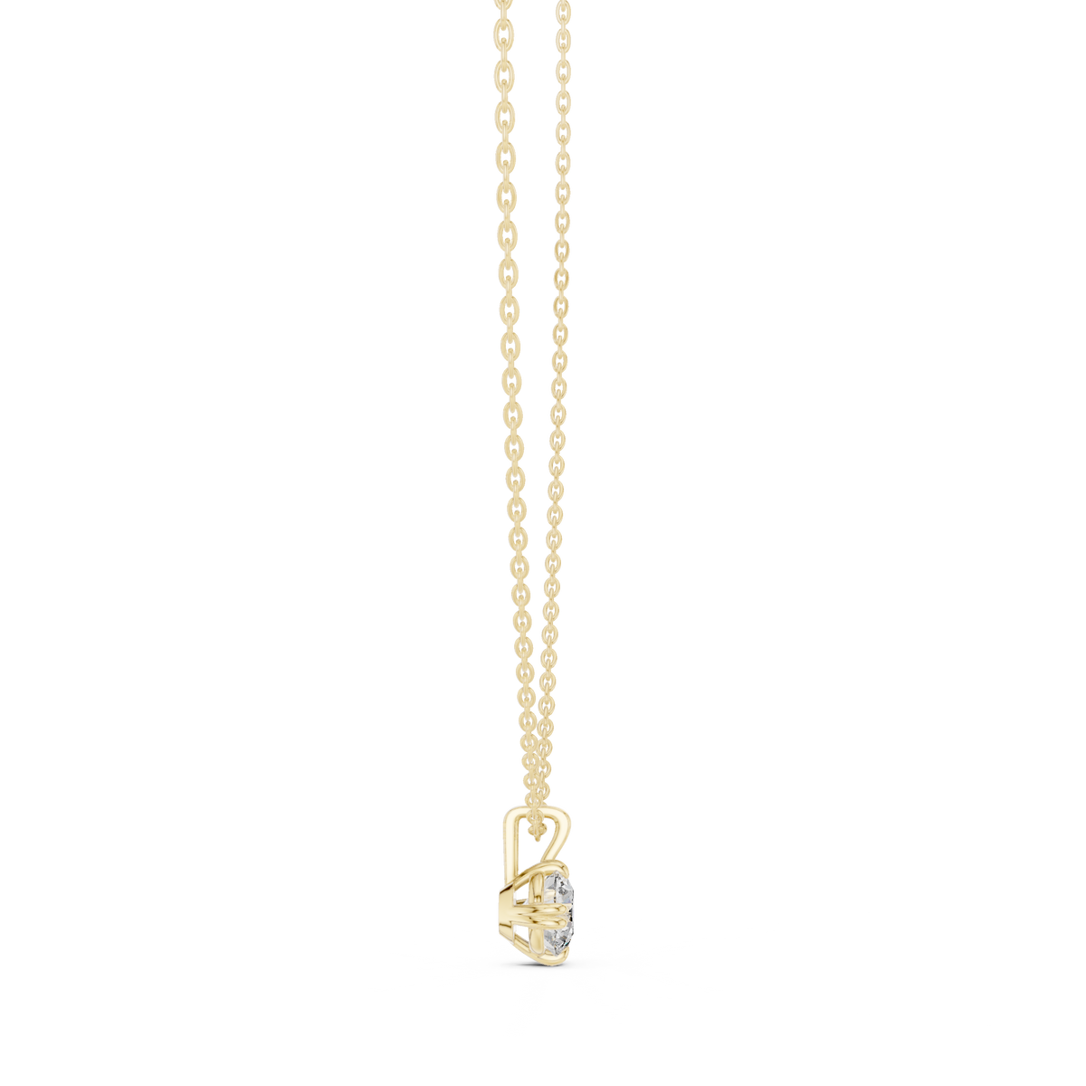 Luxuriöser Teardrop-Diamant-Anhänger mit Halo-Design