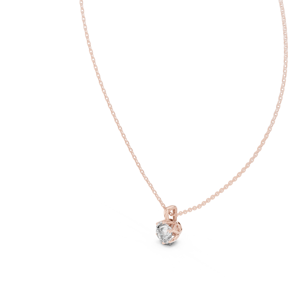 Luxuriöser Teardrop-Diamant-Anhänger mit Halo-Design